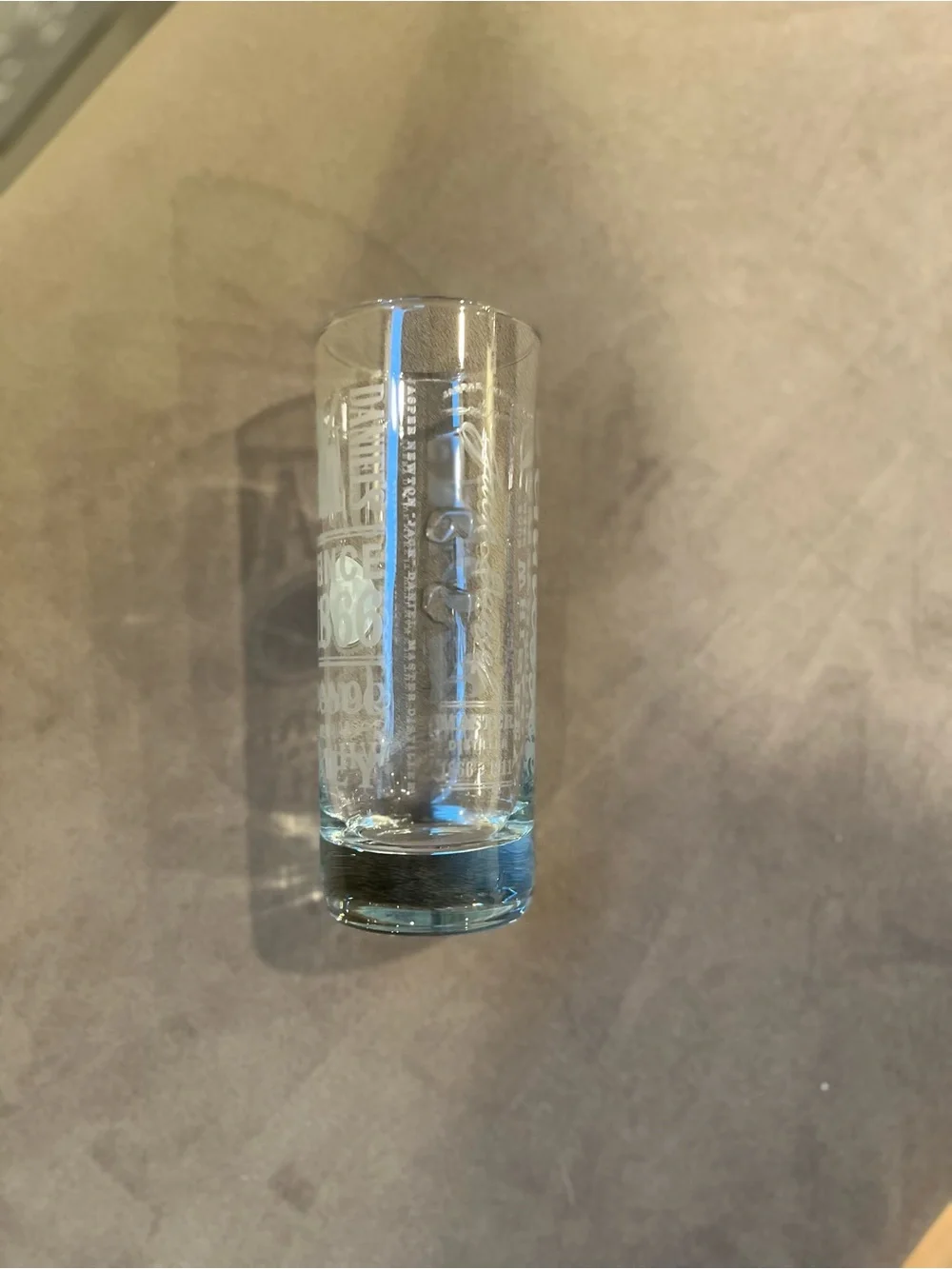 Jack Daniel's Sour Mash Etched Tall Highball Glass - Clear 8 oz.